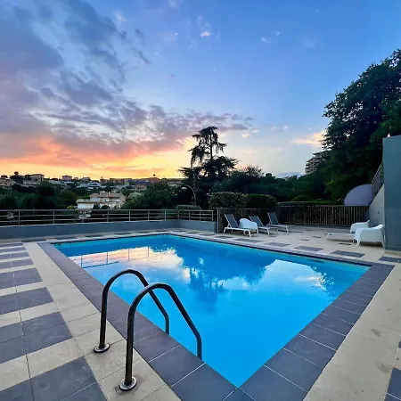 Le Cap - Pool And Amazing Sea View דירה ניס